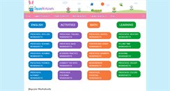 Desktop Screenshot of daycareworksheets.com